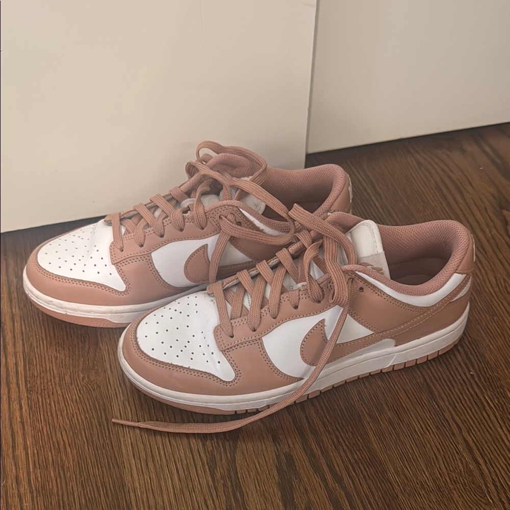 Women's Pink and White Sneakers